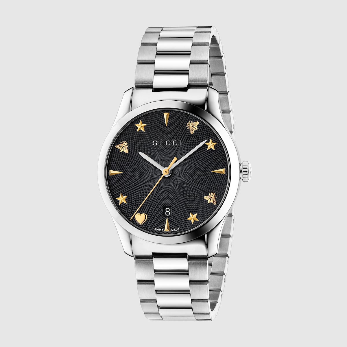 G-Timeless-Uhr, 38 mm in Edelstahl | GUCCI® DE