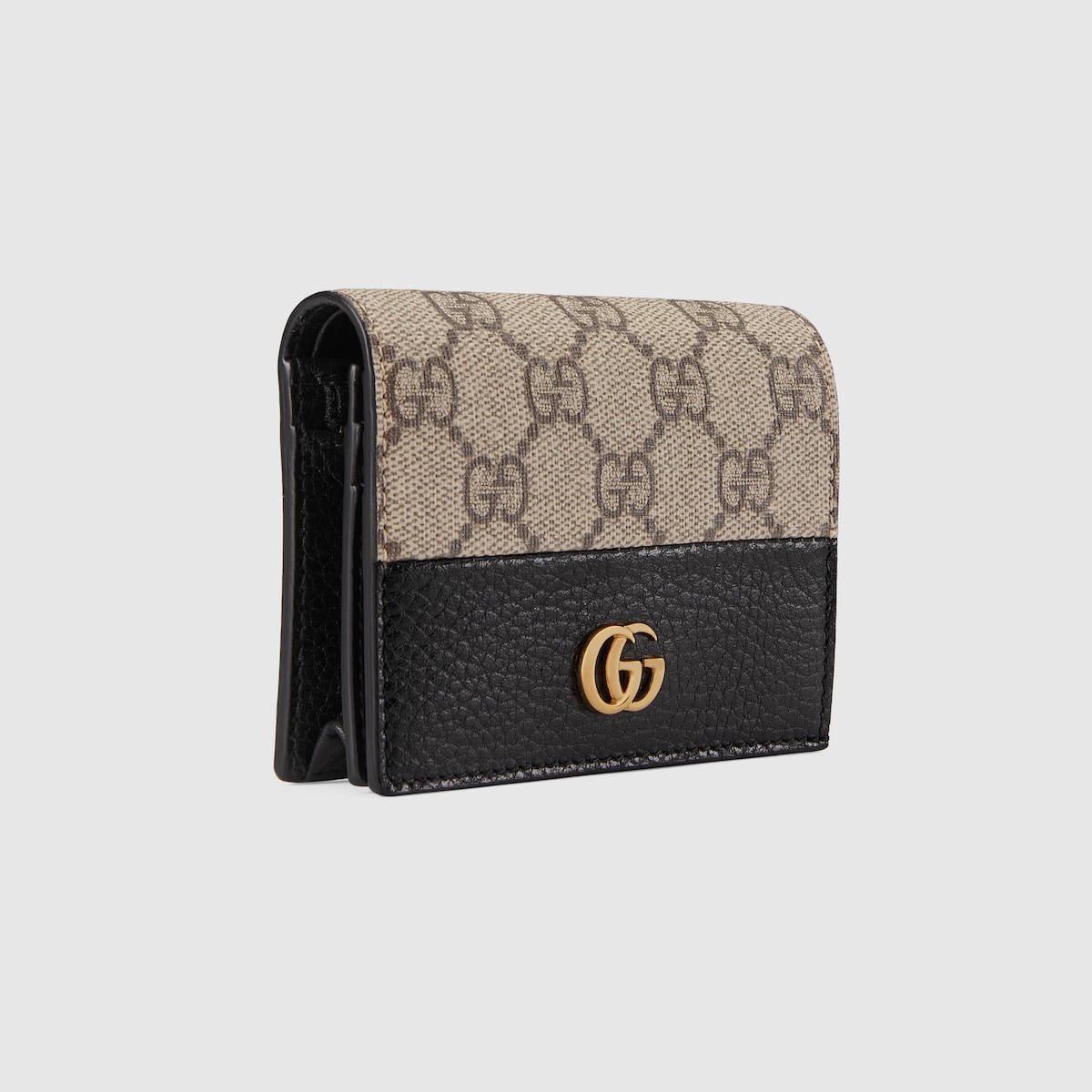 Gucci black gg marmont card holder best sale