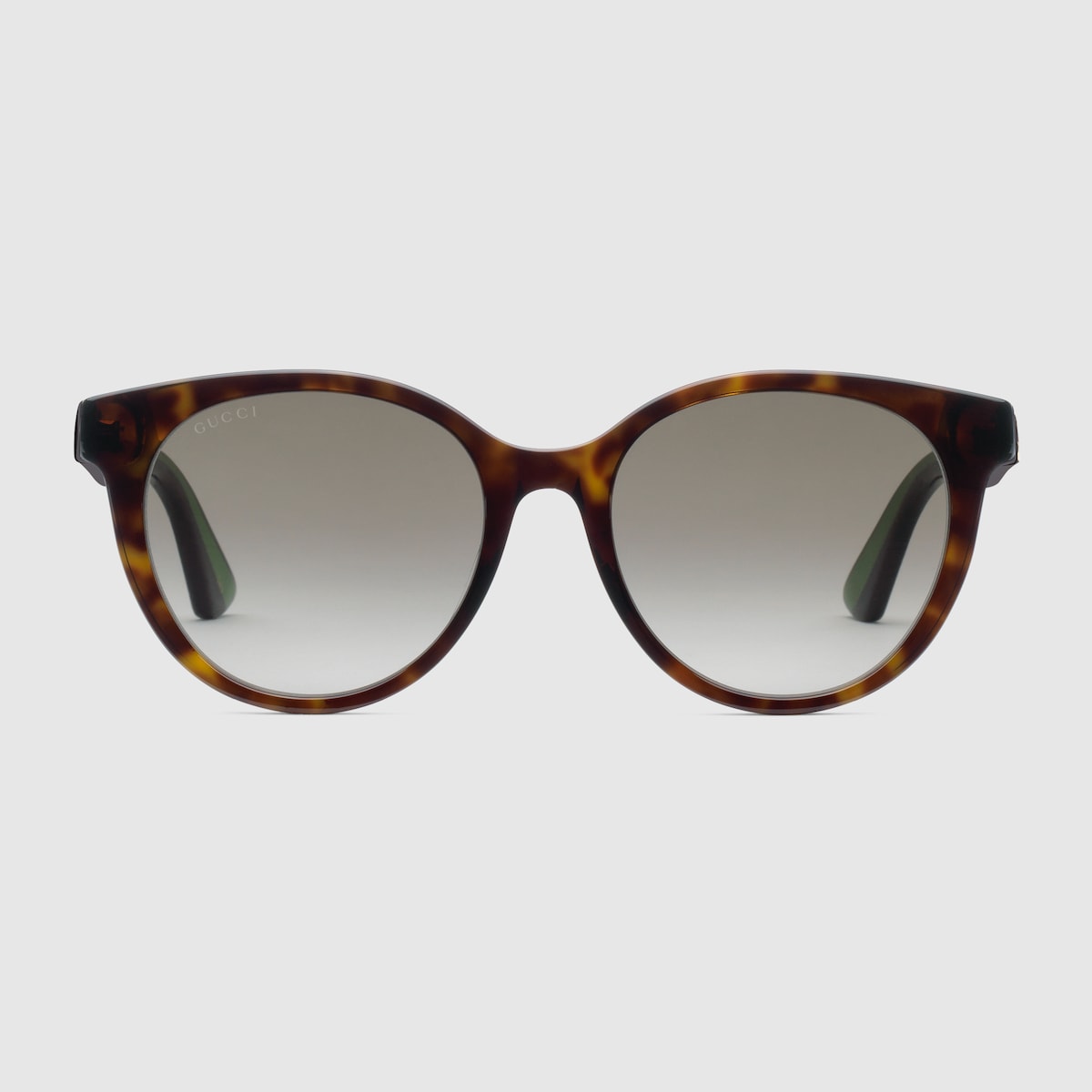 Lunettes de soleil rondes en acetate ecaille de tortue et vert GUCCI FR