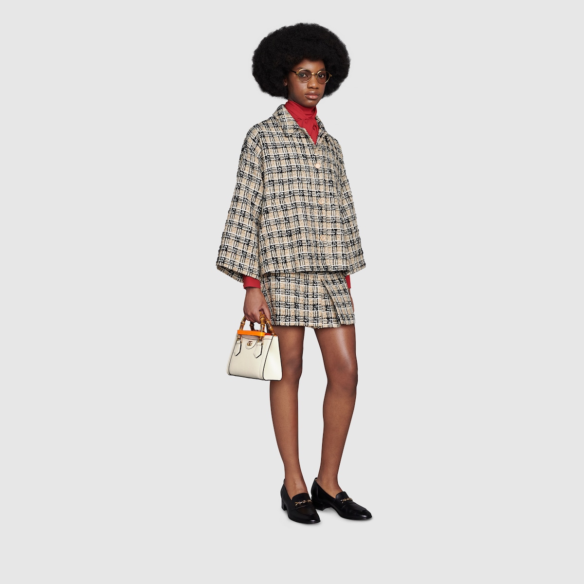 gucci diana ostrich