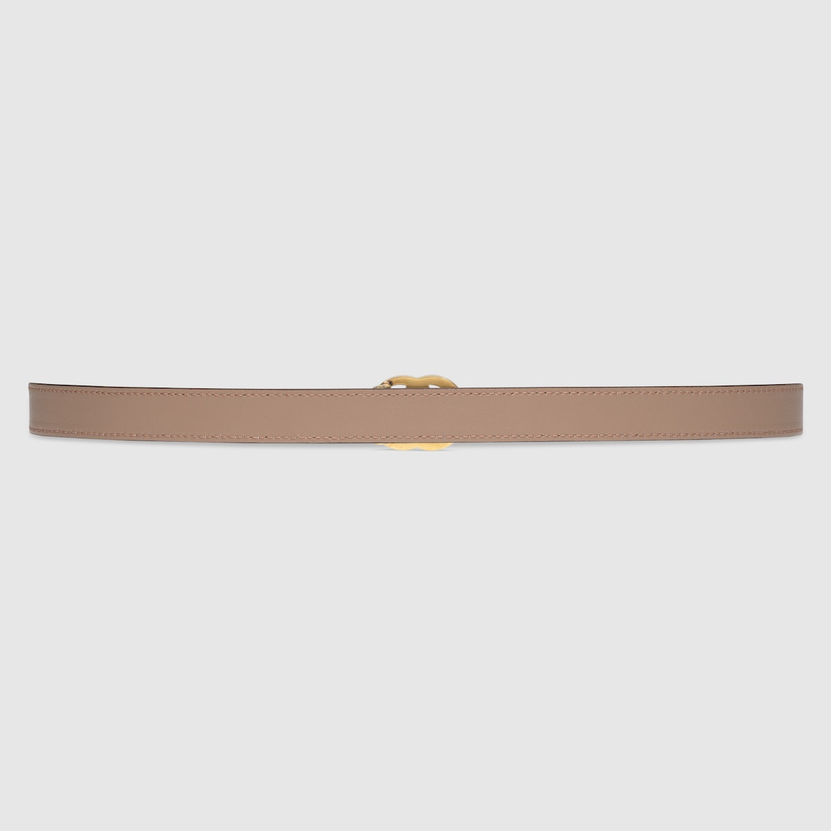 GG Marmont reversible thin belt in white and pink leather | GUCCI® US