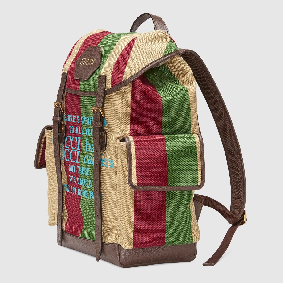 Gucci 100 backpack in Baiadera stripe canvas GUCCI® IE