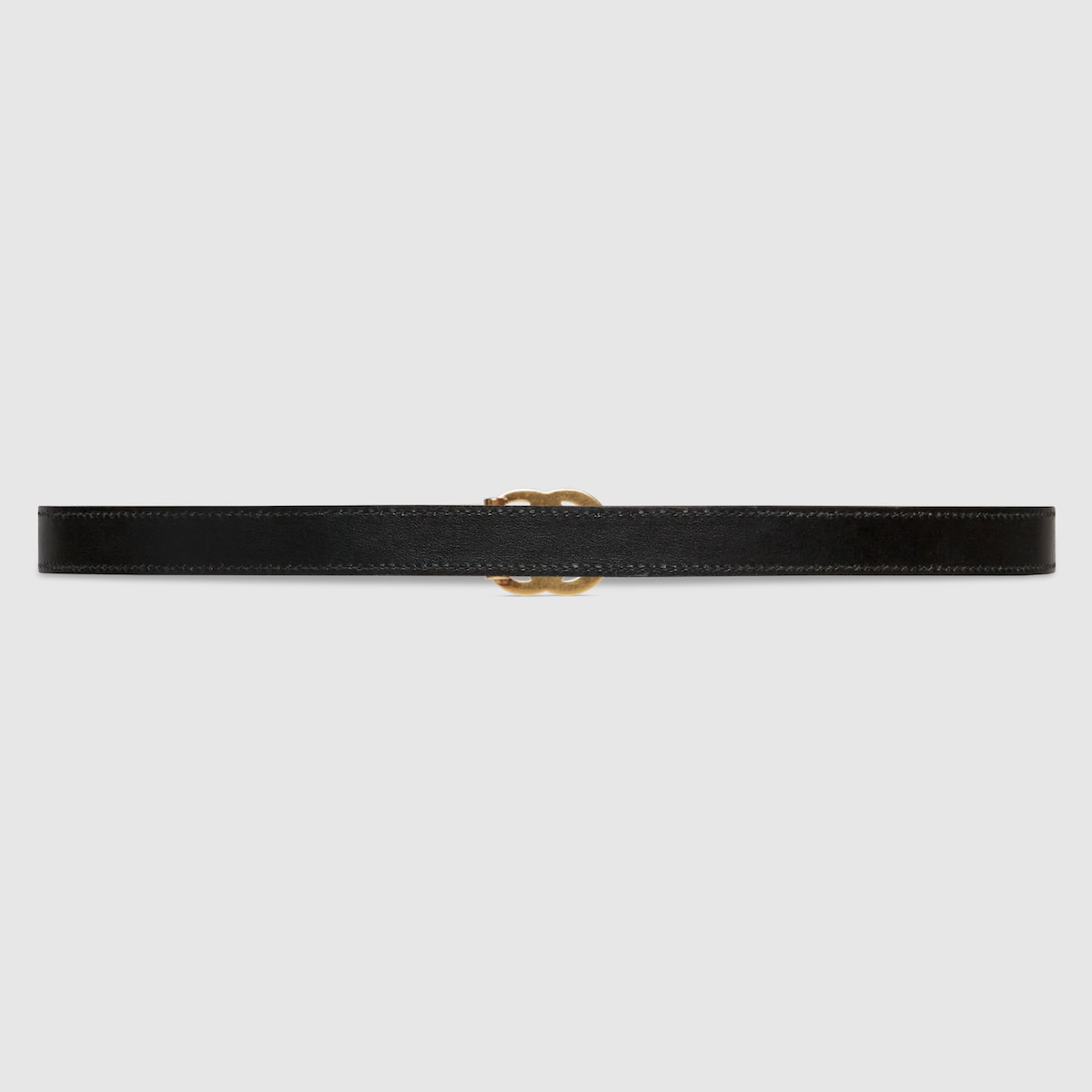 GG Marmont reversible thin belt in pink and black leather