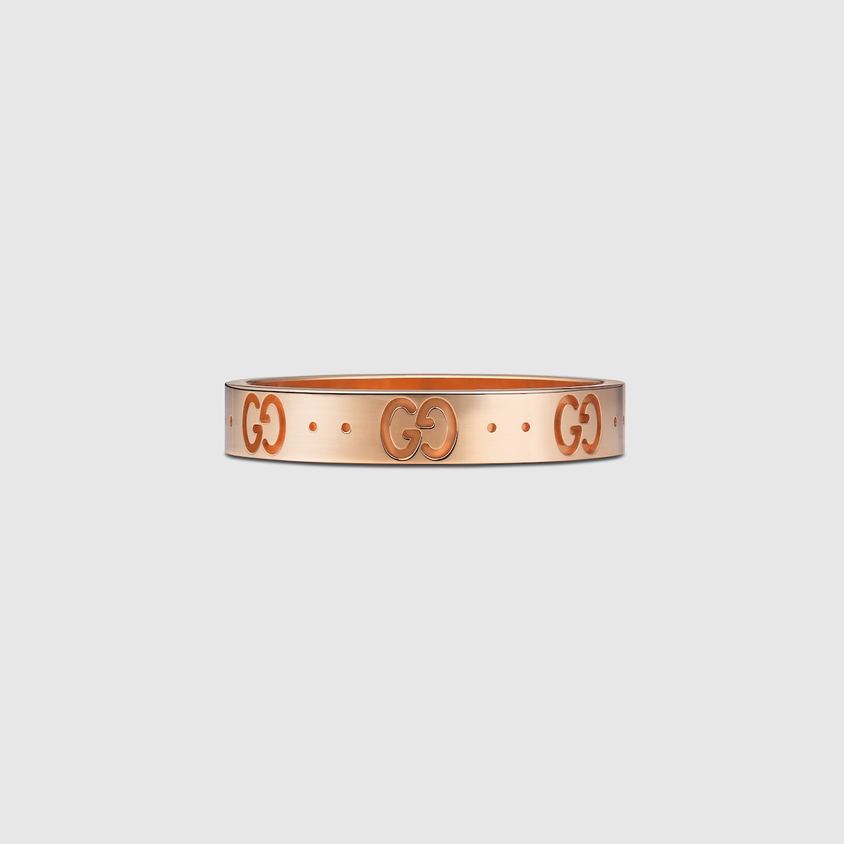 18k Rose Gold Icon Thin Band | GUCCI® US