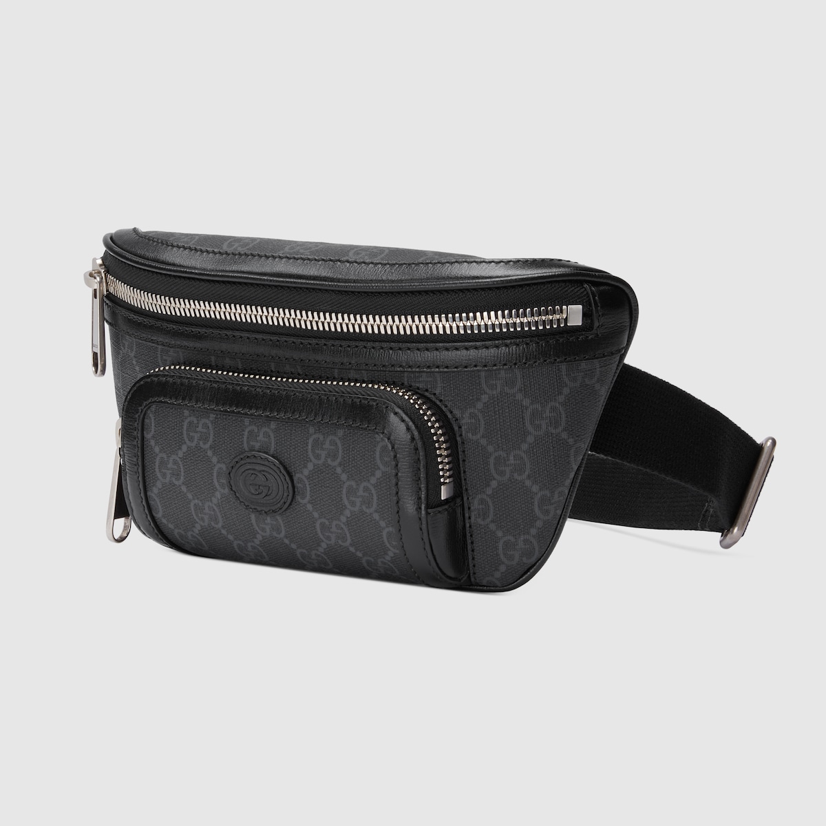 Belt bag with Interlocking G in black GG Supreme GUCCI NZ