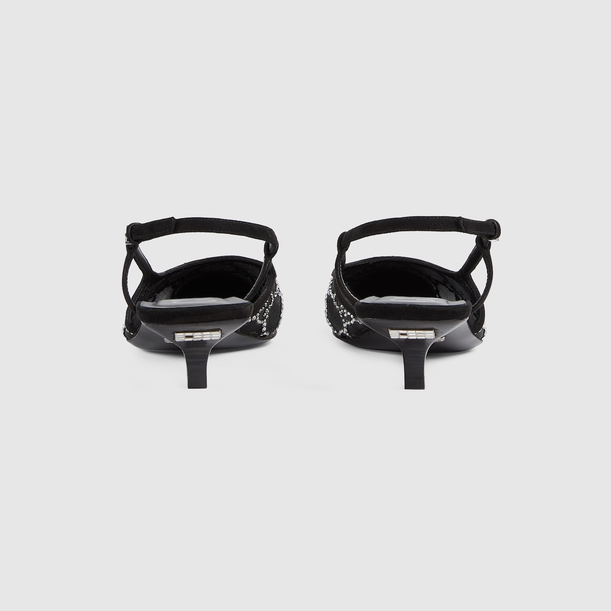 GUCCI GGスリングバックパンプス ブラック 中古・古着通販】GUCCI (グッチ) 24AW スリングバックパンプス