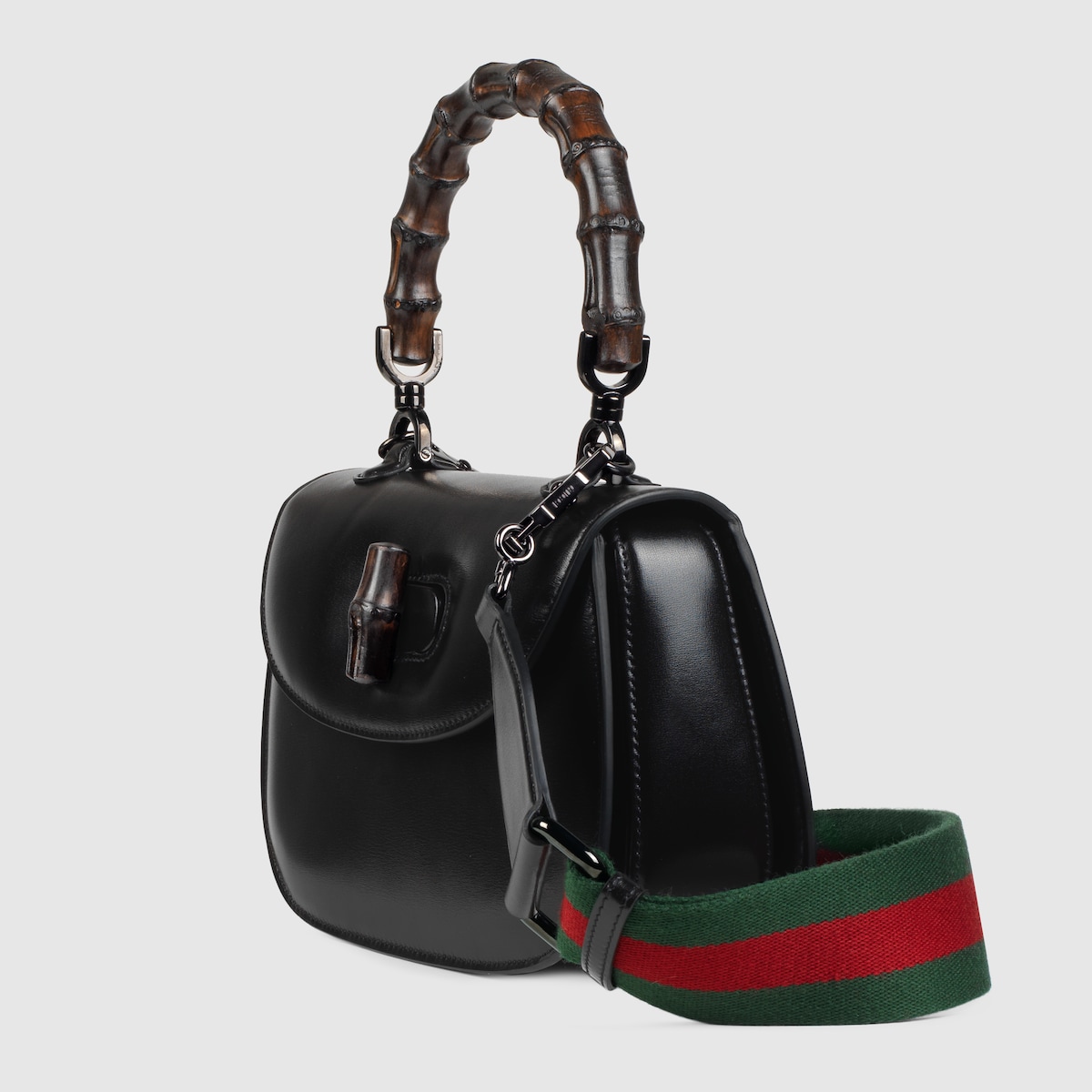 高品質限定SALEGUCCI　黒のバンブー　革 バッグ