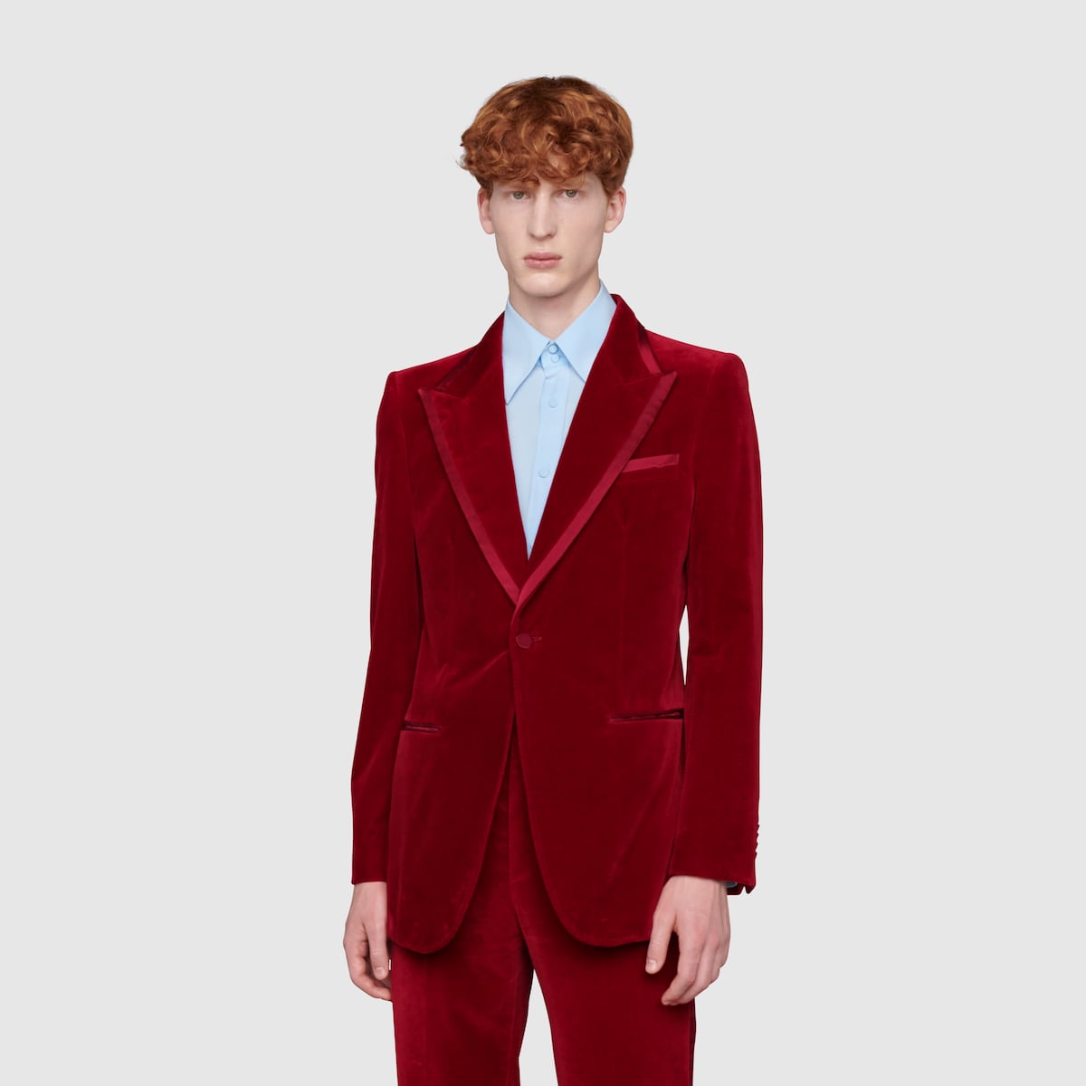 GUCCI ブラック ベルベット ジャケット 国内発送☆GUCCI】ラベル付き ロゴ ベルベット ジャケット 黒