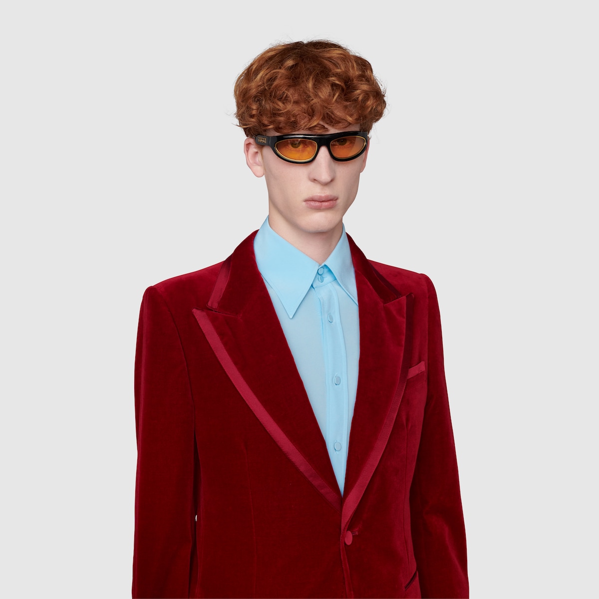 GUCCIストレッチジャンパー ストレッチ ベルベット ジャケットボルドー | GUCCI公式