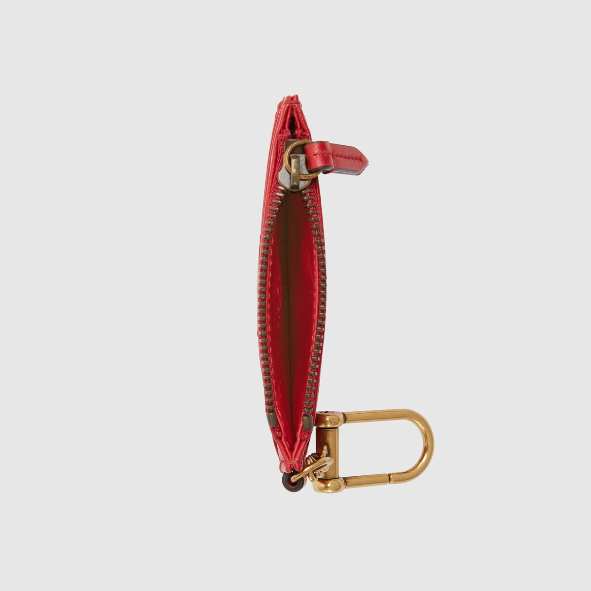 GG Marmont keychain wallet in hibiscus red leather GUCCI® 香港