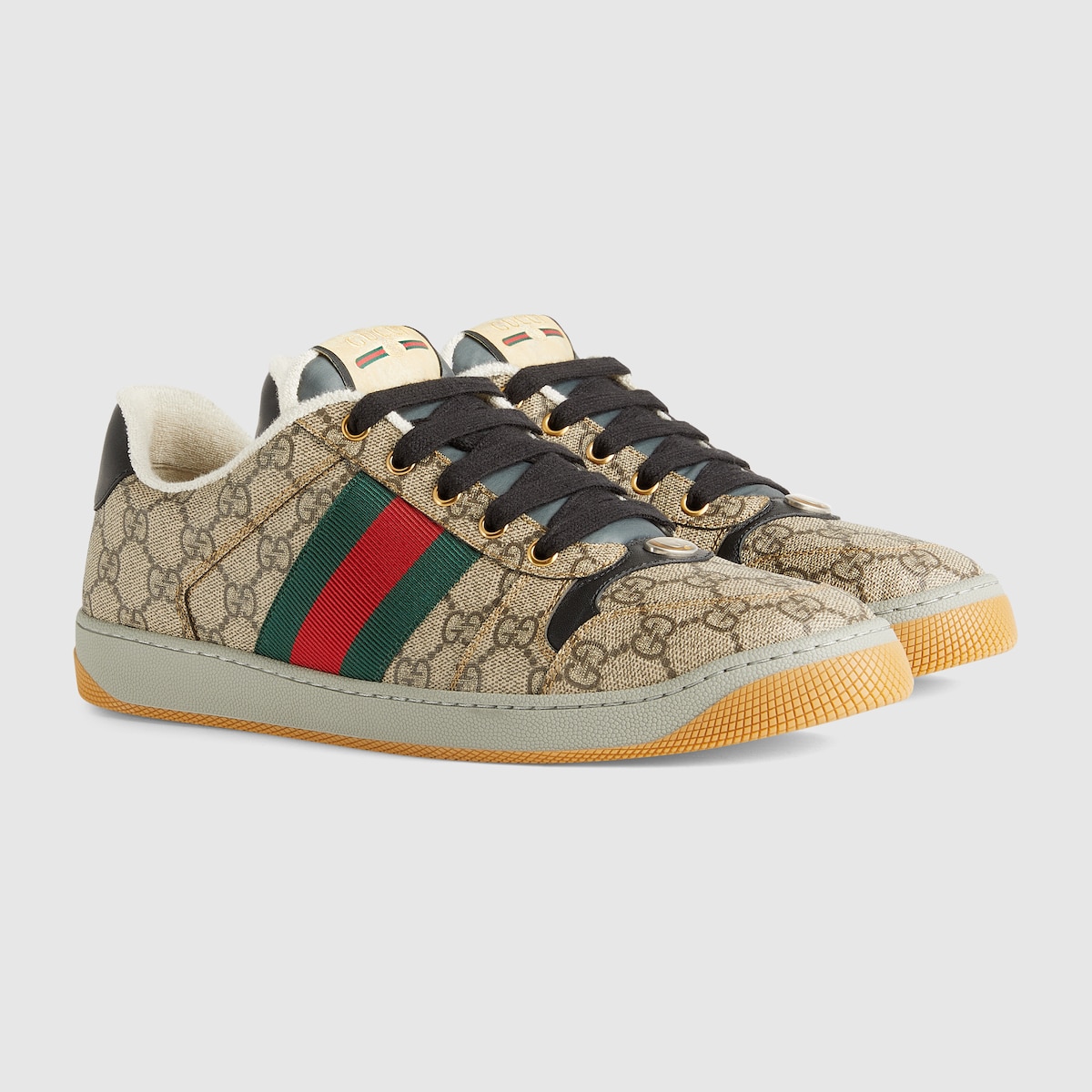 GUCCI Men s Screener Sneaker Beige GG Canvas