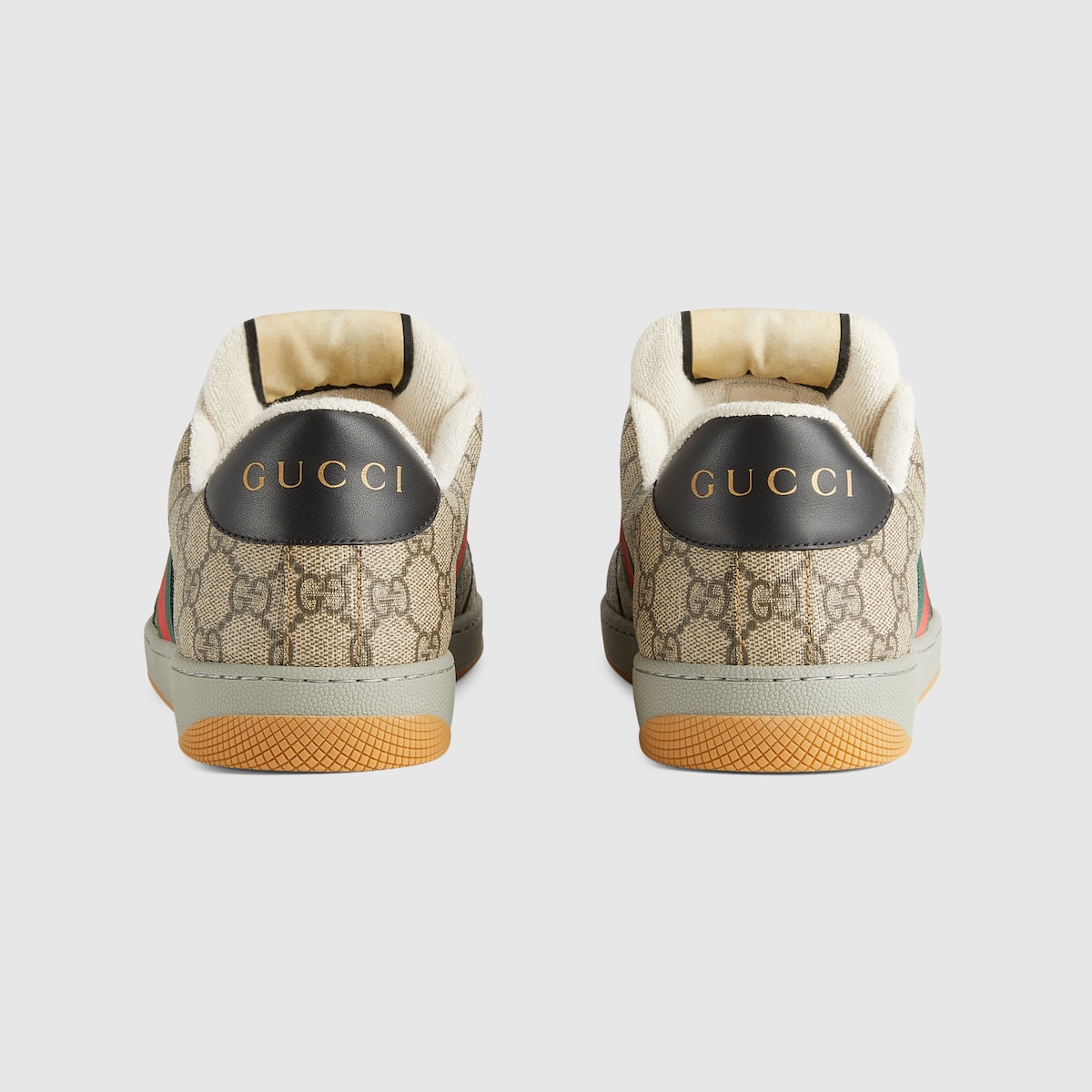 スニーカー Gucci Screener Sneaker Men's Screener sneaker in beige and ebony GG Supreme | GUCCI® US
