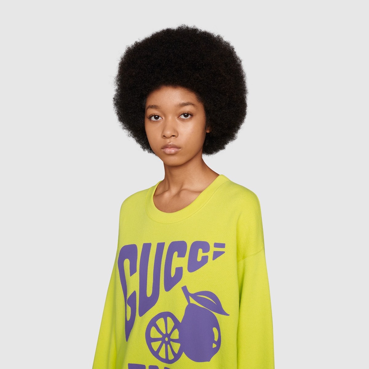 Gucci 2024 yellow sweatshirt