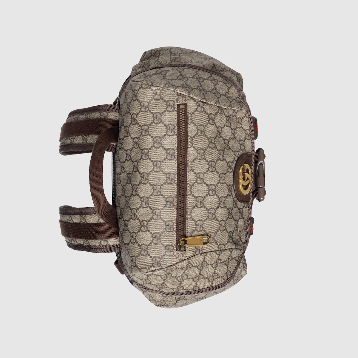 GG skateboard backpack with  in beige and ebony Supreme GUCCI