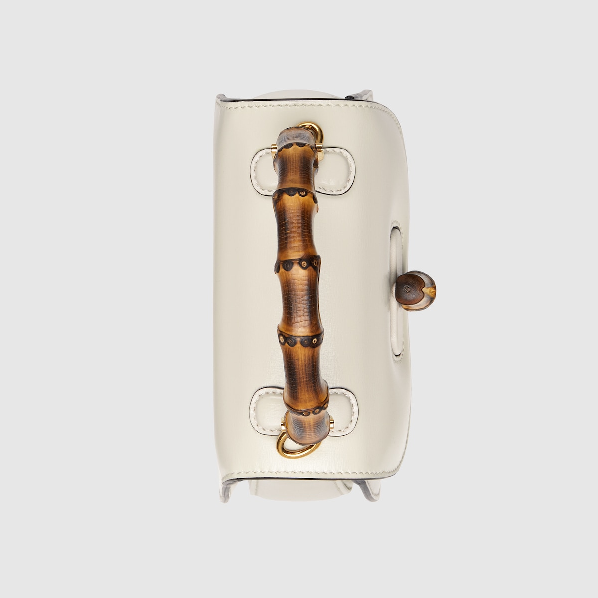 Gucci Bamboo 1947 mini bag in white leather | GUCCI® US