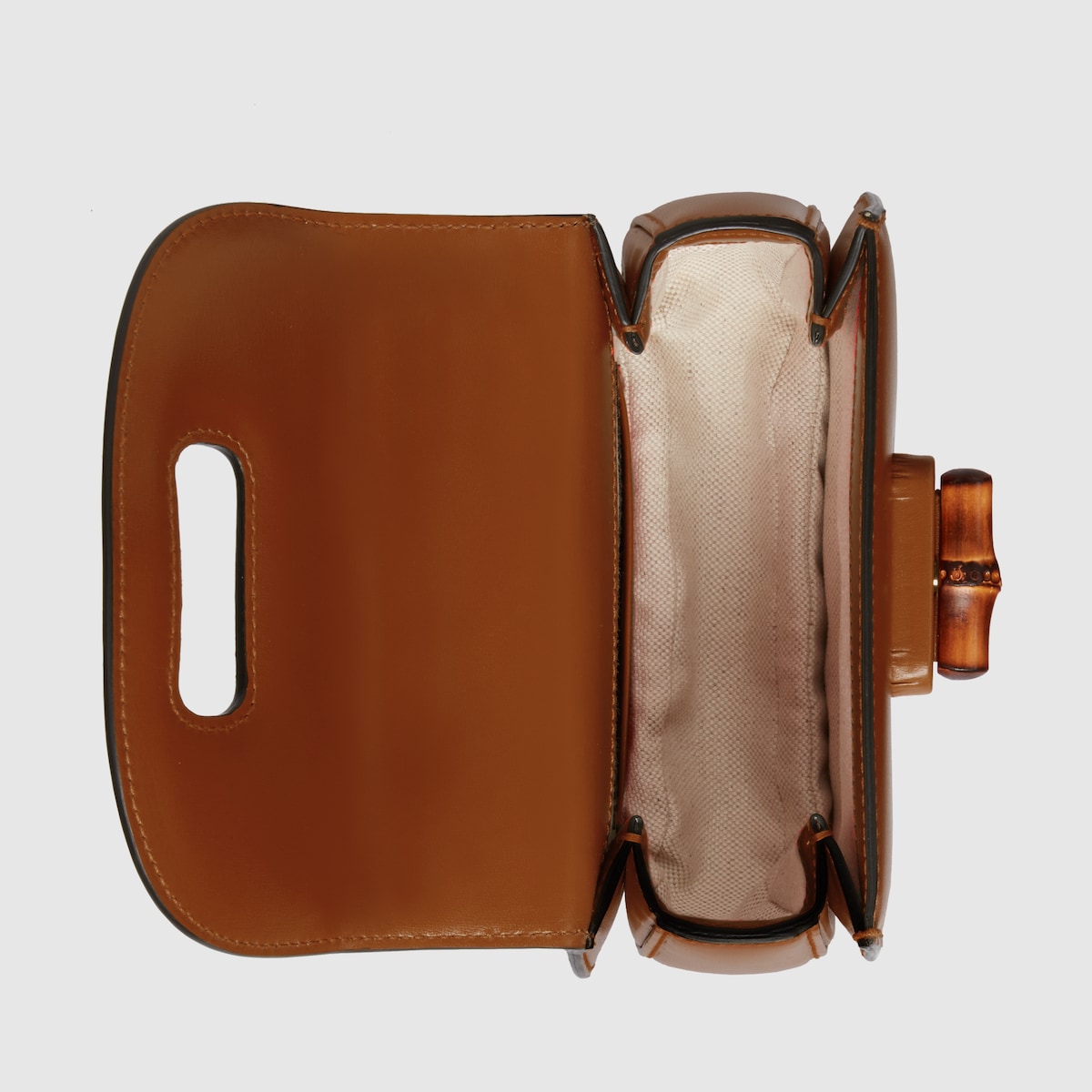 Gucci Bamboo 1947 mini top handle bag in brown leather