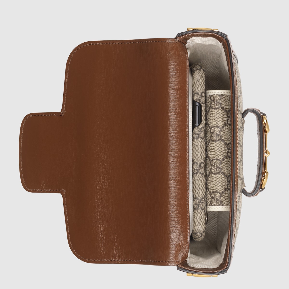 Gucci Horsebit 1955 small shoulder bag in GG Supreme canvas