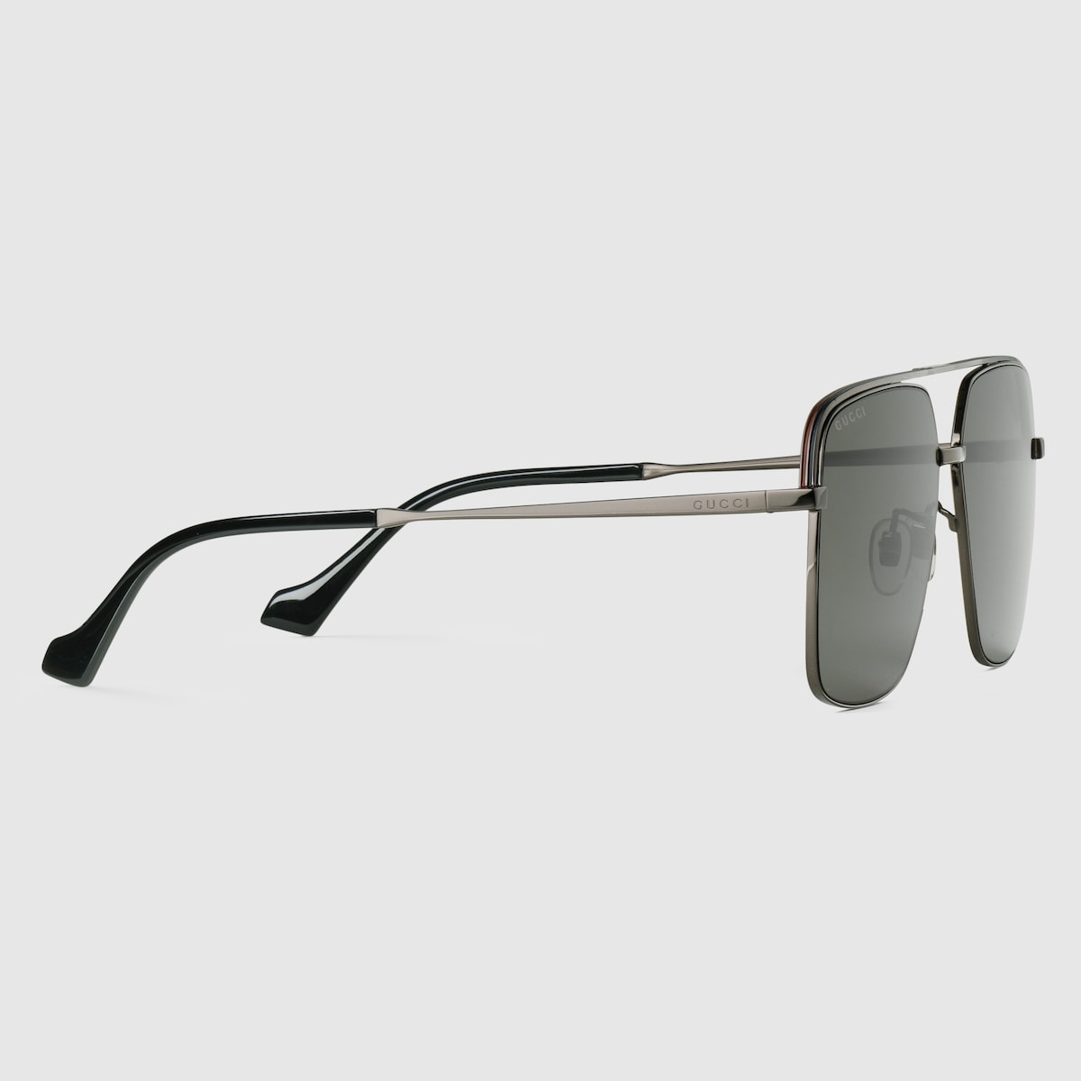 Specialized fit navigator sunglasses in ruthenium grey metal