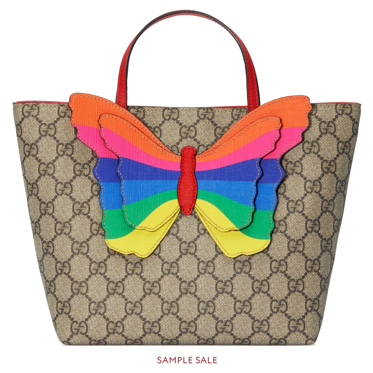 GG Supreme Children s Tote With Rainbow Butterfly GUCCI NZ