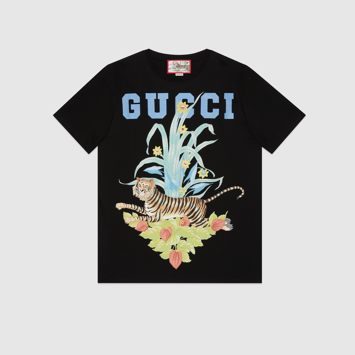 QA Gucci Tiger T shirt in black