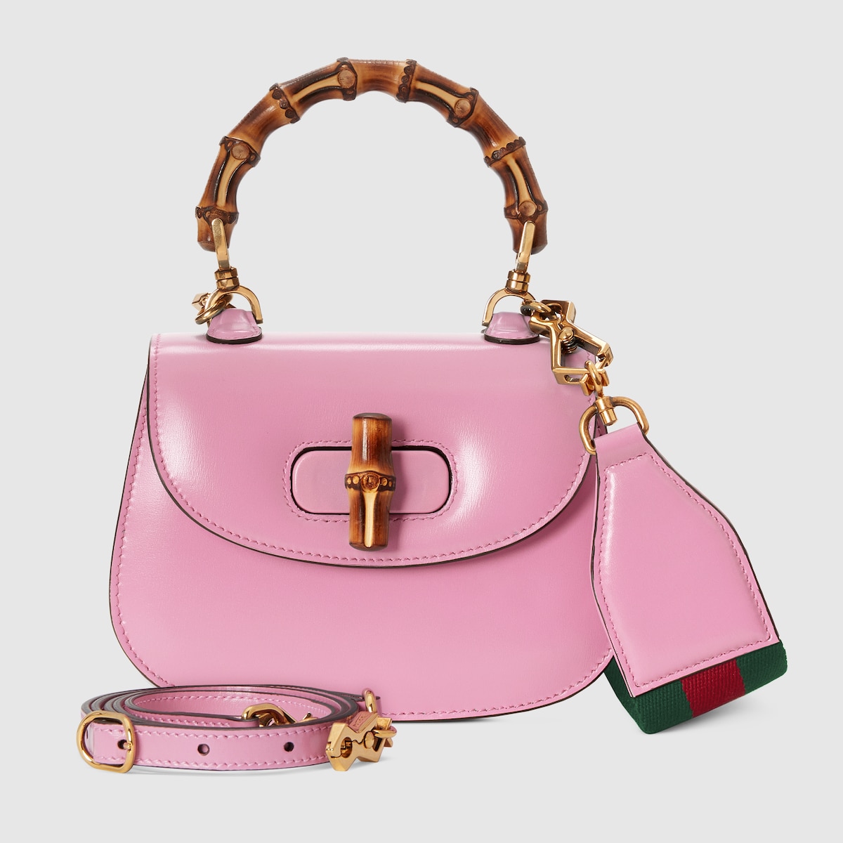 【美品】GUCCI　アクセサリーポーチ　ピンク　GG柄　ミニハンドバック　小物入 GUCCI グッチ アクセサリーポーチ ハンドバッグ GGキャンバス