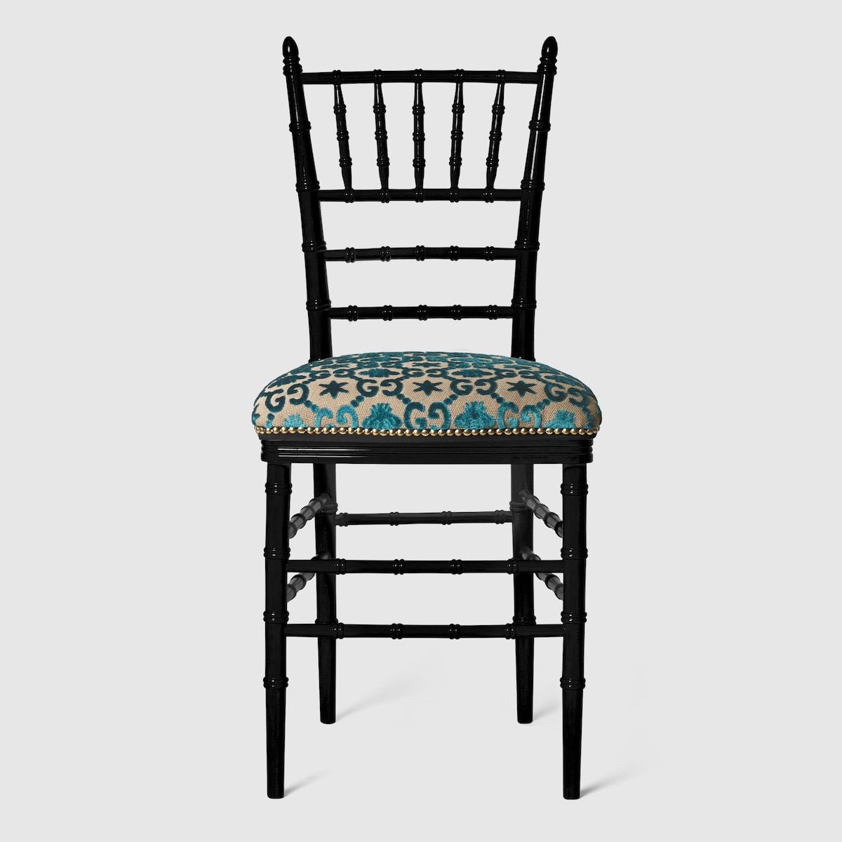 chabiii ⸜❤︎⸝ Chiavari chair with GG jacquard in green and beige GG