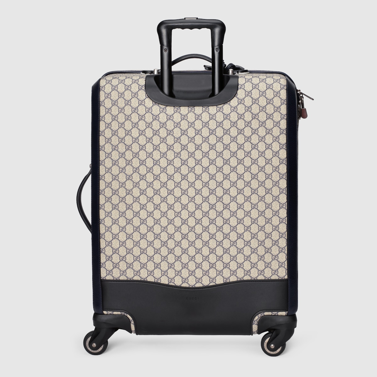 Gucci Savoy medium trolley in beige and blue GG Supreme