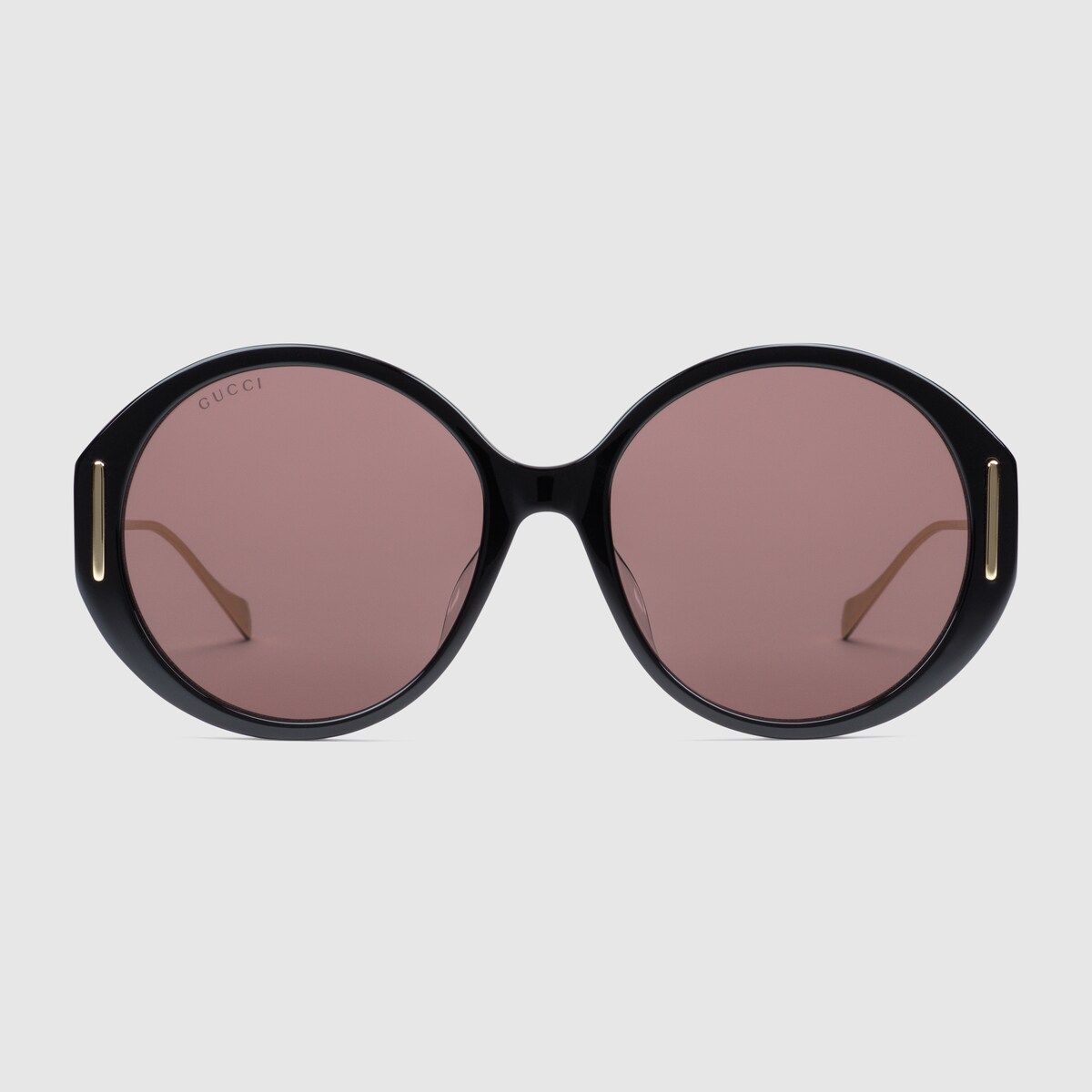 Lunettes de soleil rondes en acetate noir GUCCI FR