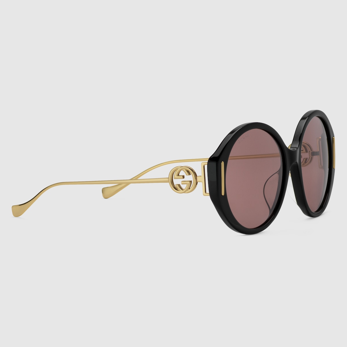 Gucci sunglasses with logo on lens best sale