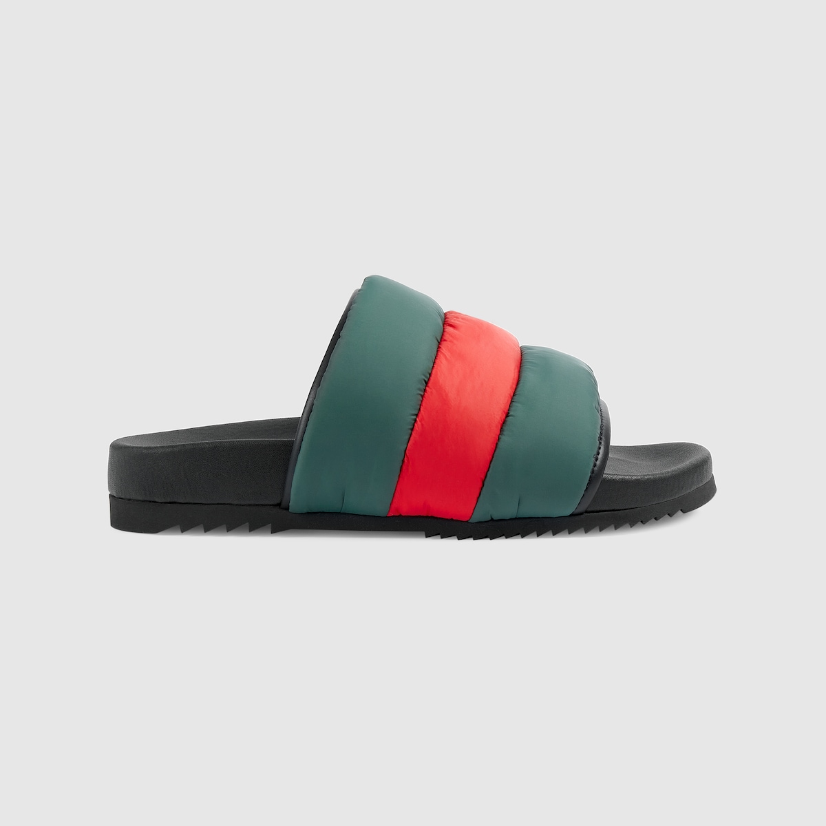 Gucci slippers green and red deals