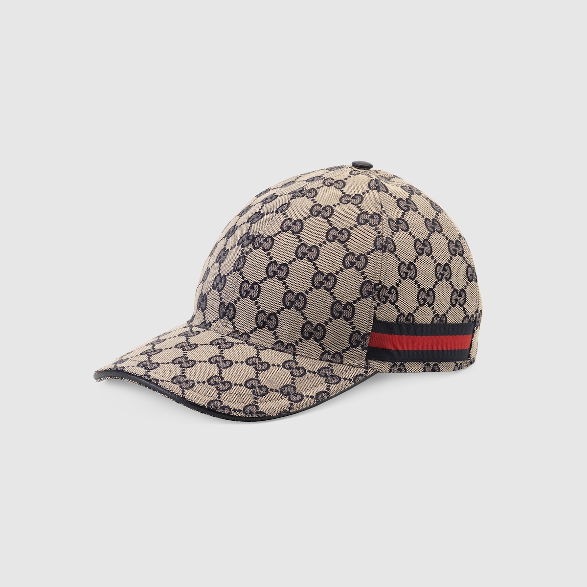 GG canvas baseball hat with Web in beige and blue | GUCCI® US