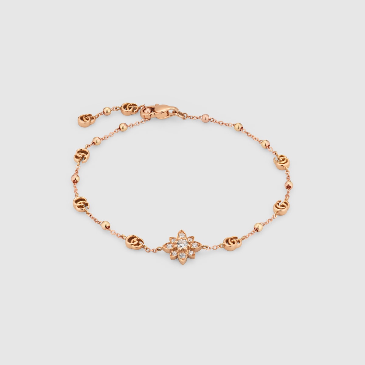 Gold bracelet with roses shop
