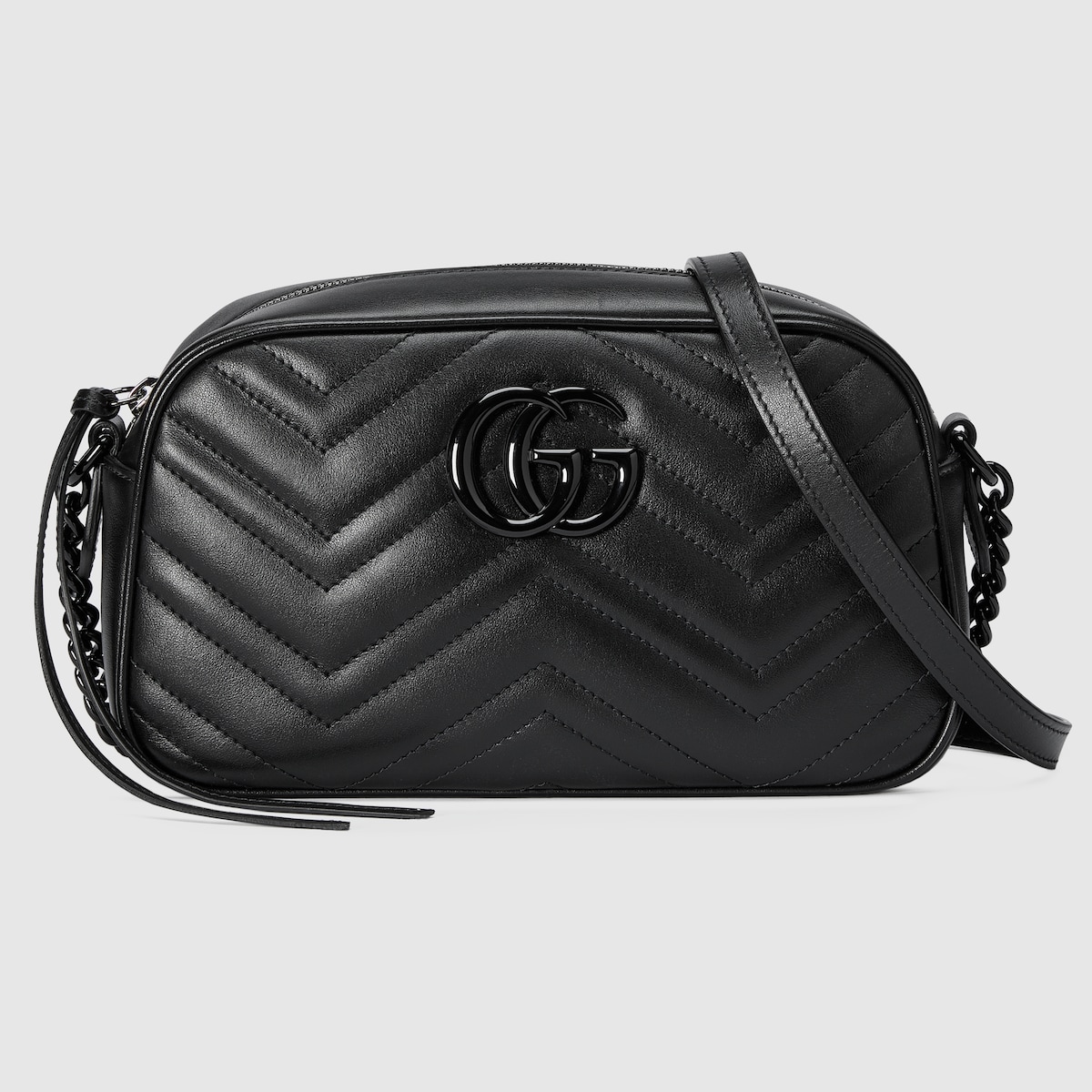 Gg marmont tall chevron leather crossbody bag sale
