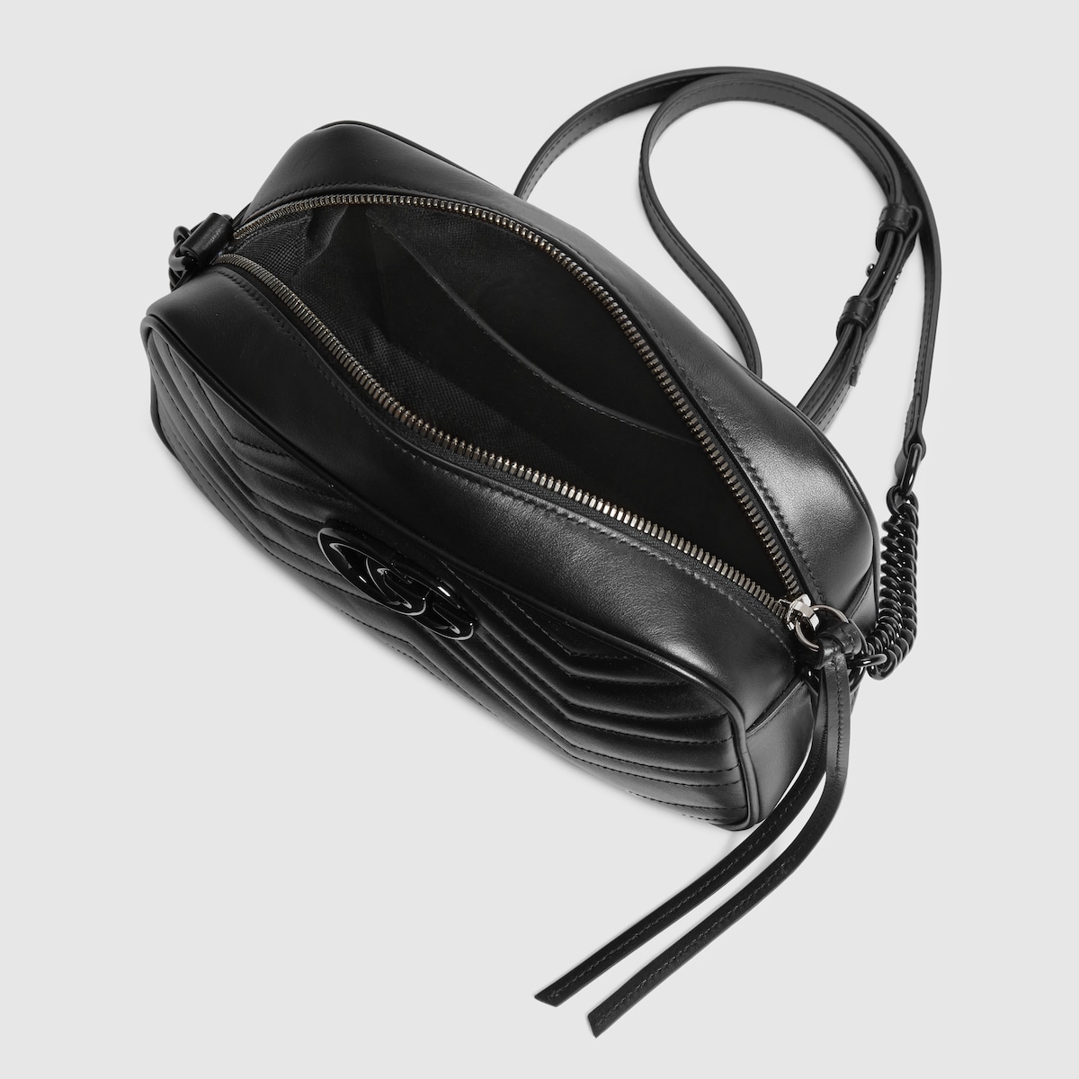 GG Marmont small camera bag in black leather | GUCCI® US