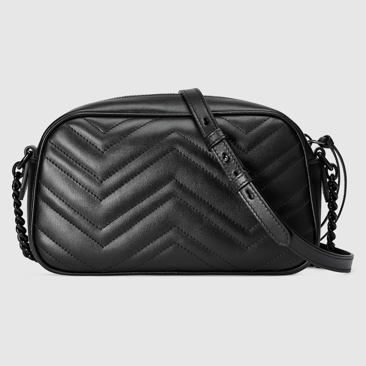 GG Marmont small camera bag in black leather | GUCCI® US