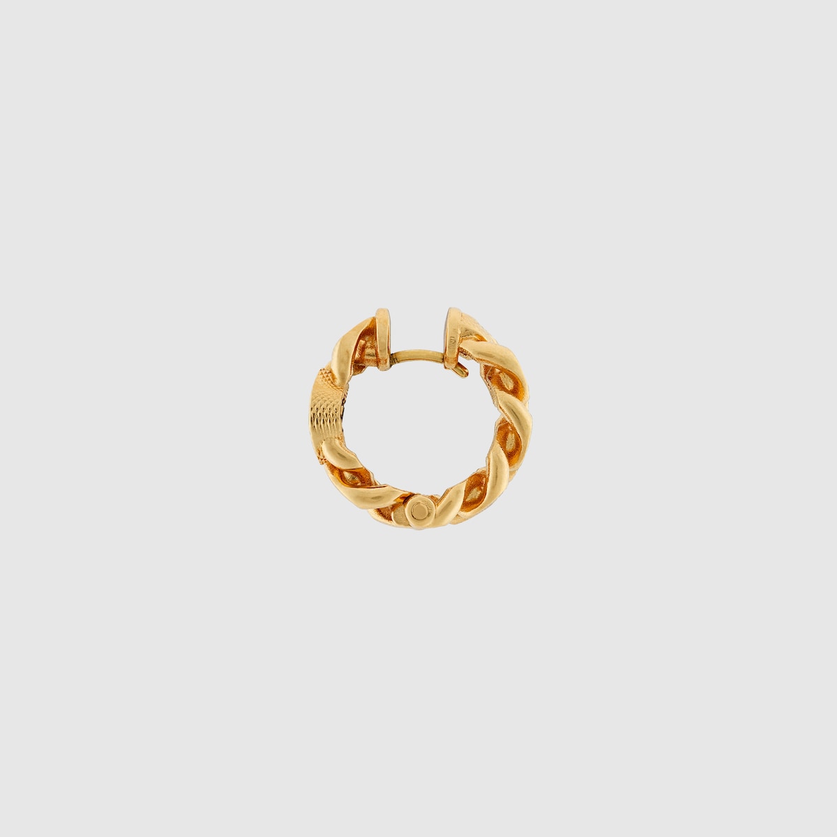 Gucci Interlocking hoop earrings in yellow gold-toned metal