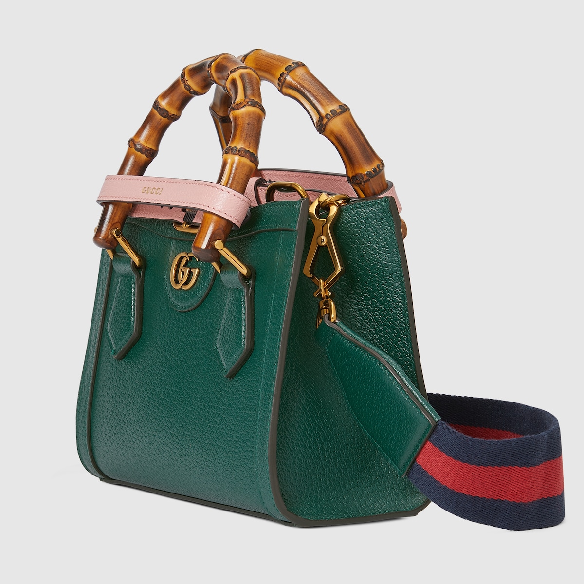 Minibolso tote Gucci Diana en piel verde GUCCI ES