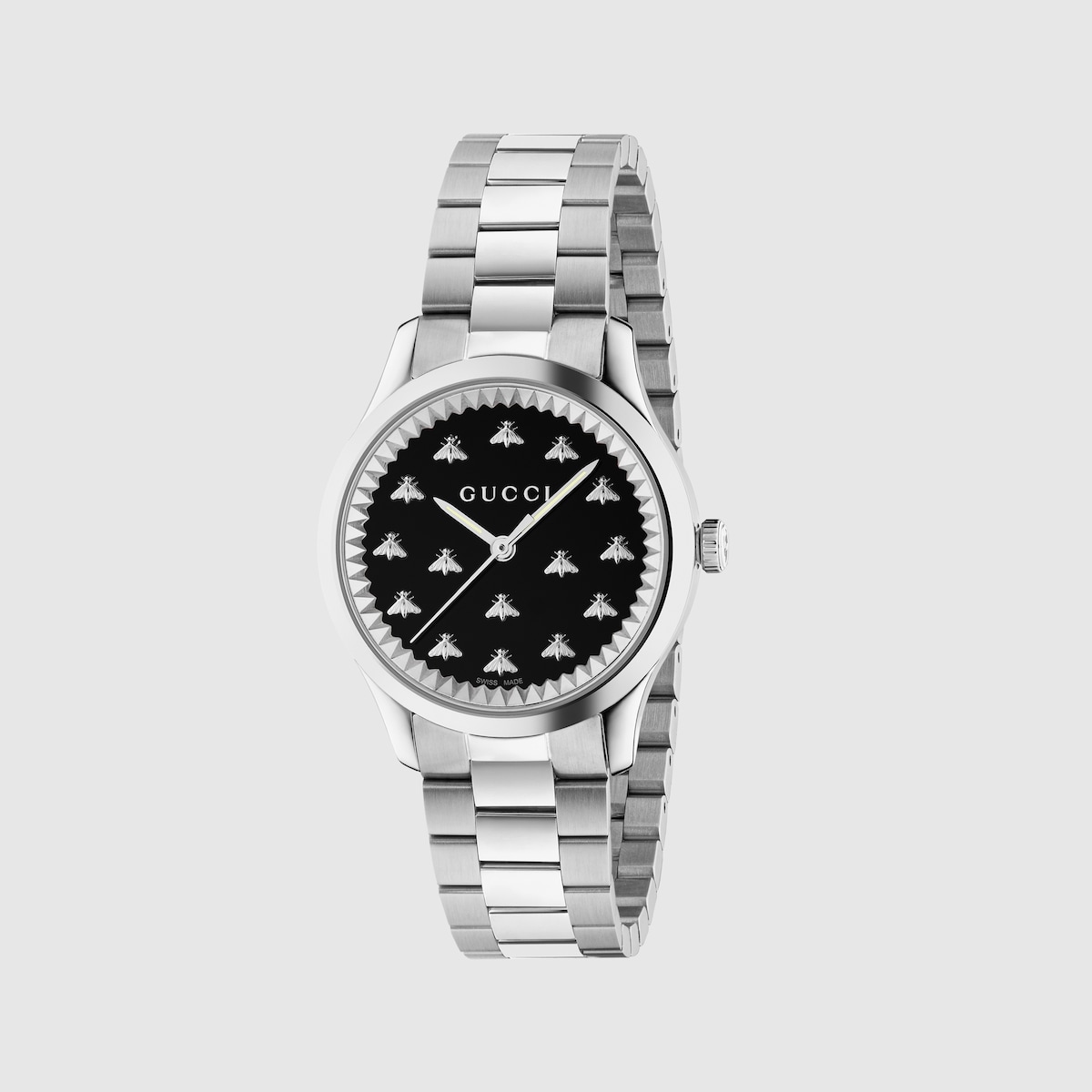 G Timeless watch with bees 32 mm in steel GUCCI GR