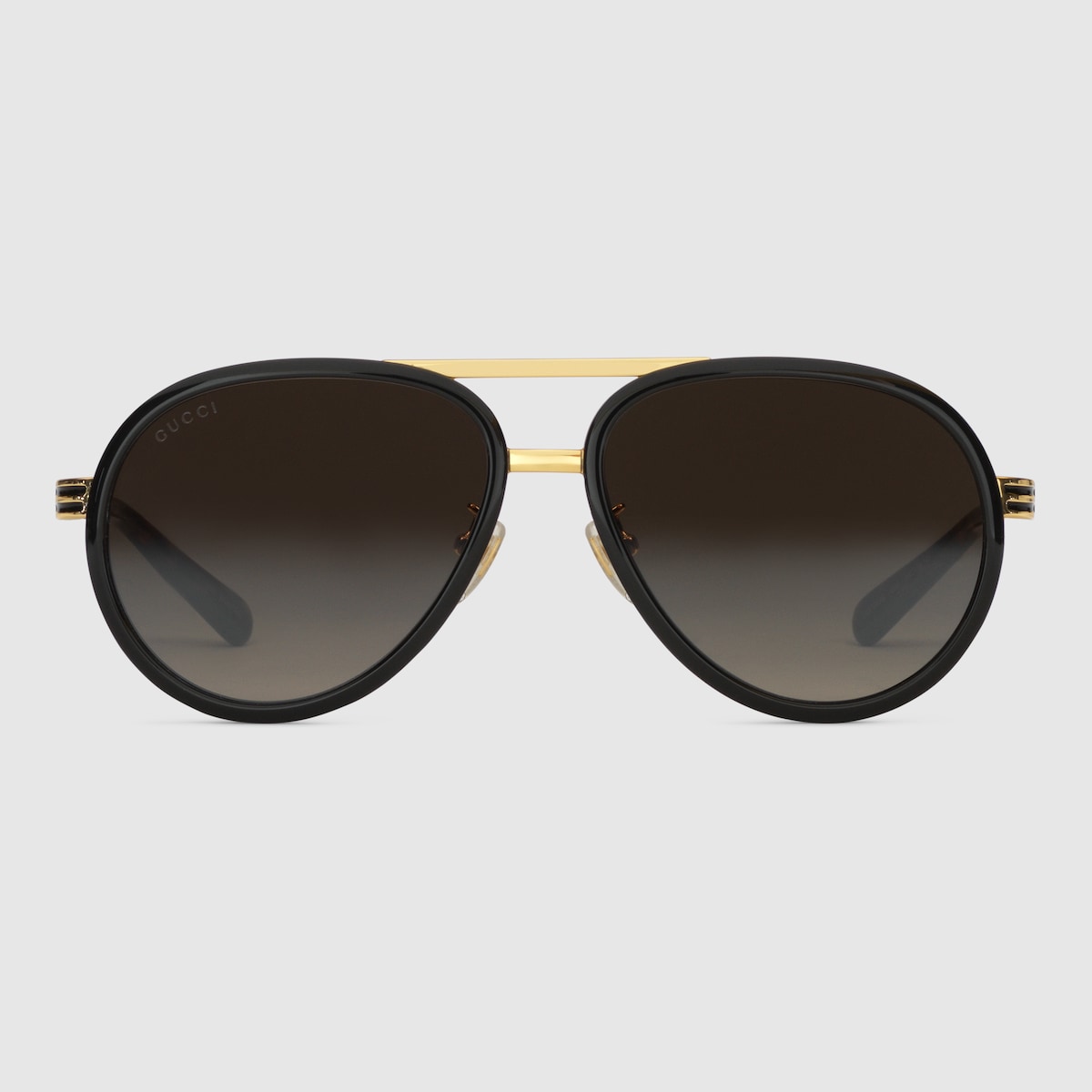 Gucci gold on sale aviator sunglasses