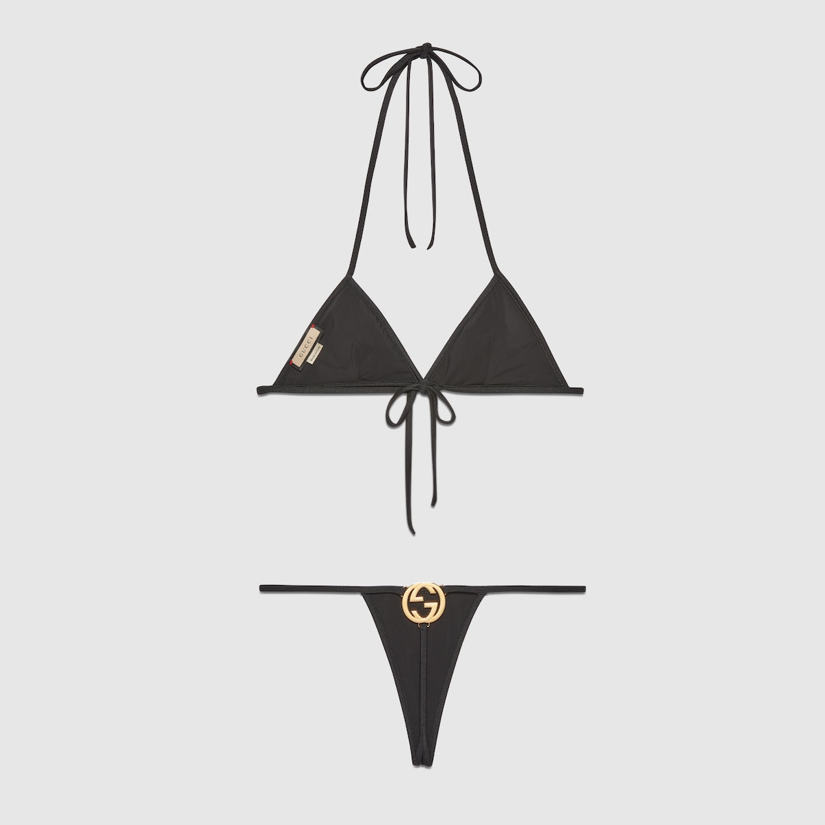Interlocking G jersey bikini in black | GUCCI® US