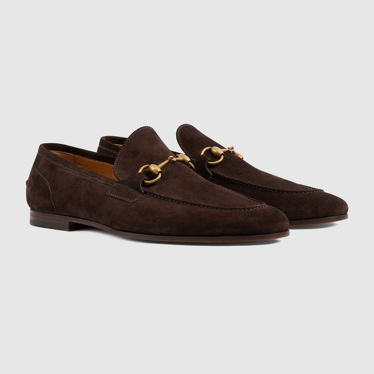 Men s Gucci Jordaan loafer in dark brown suede GUCCI US