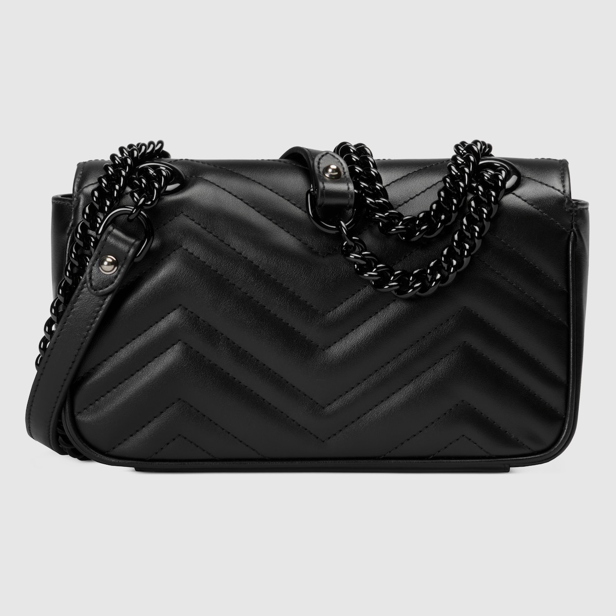 ショルダーバッグ・ポシェット GUCCI GG MARMONT BLACK MINI BAG GG Marmont Mini shoulder bag in black - Gucci | Mytheresa