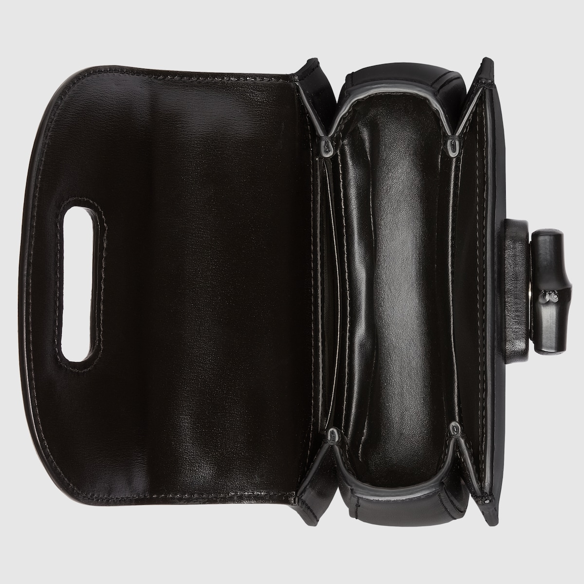 グッチ バンブー 1947〕ミニバッグ ・ブラック レザー | GUCCI公式