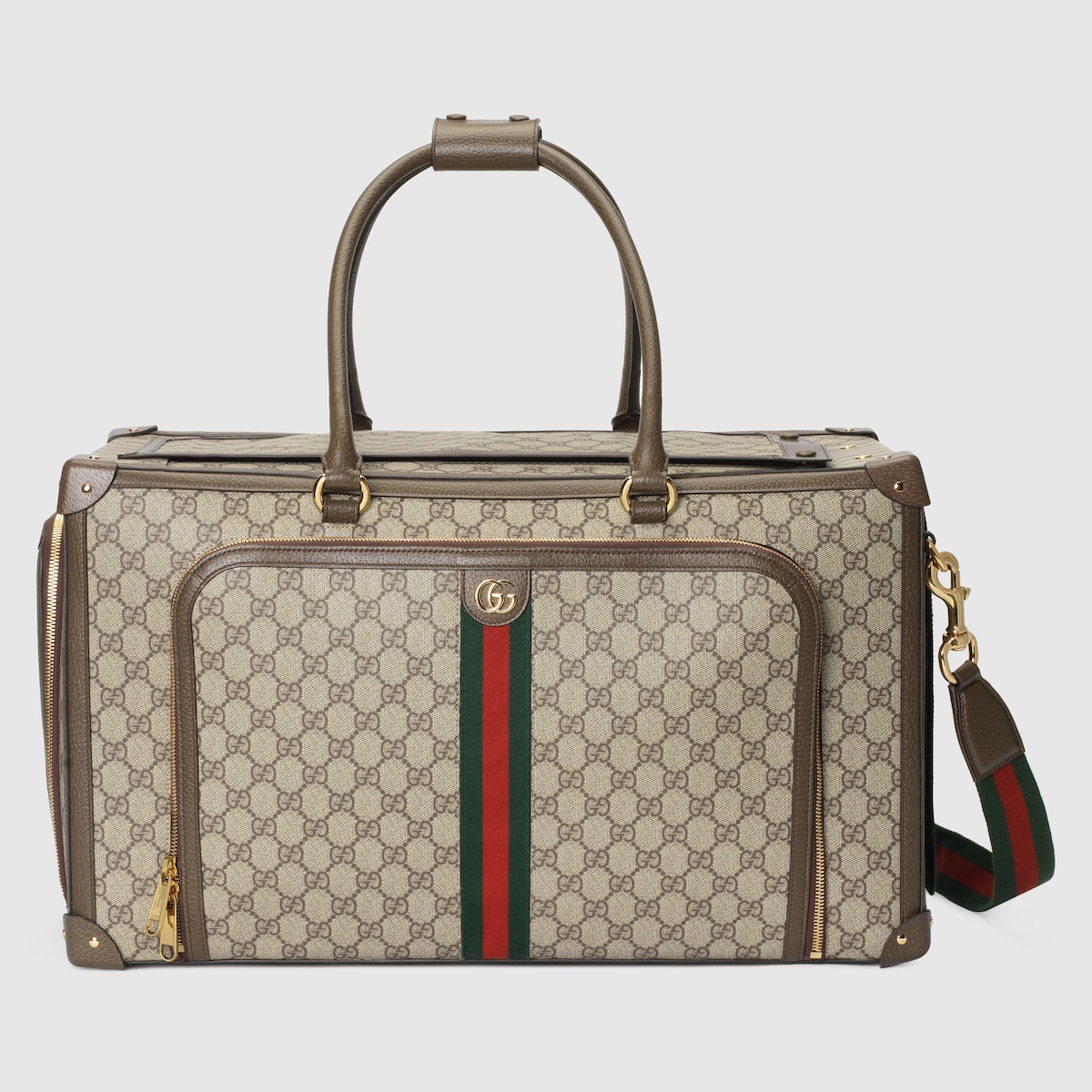 i*k様 【美品】NEIGHBORHOOD Mini Veal Bag Pet carrier with Web in beige and ebony Supreme | GUCCI® US
