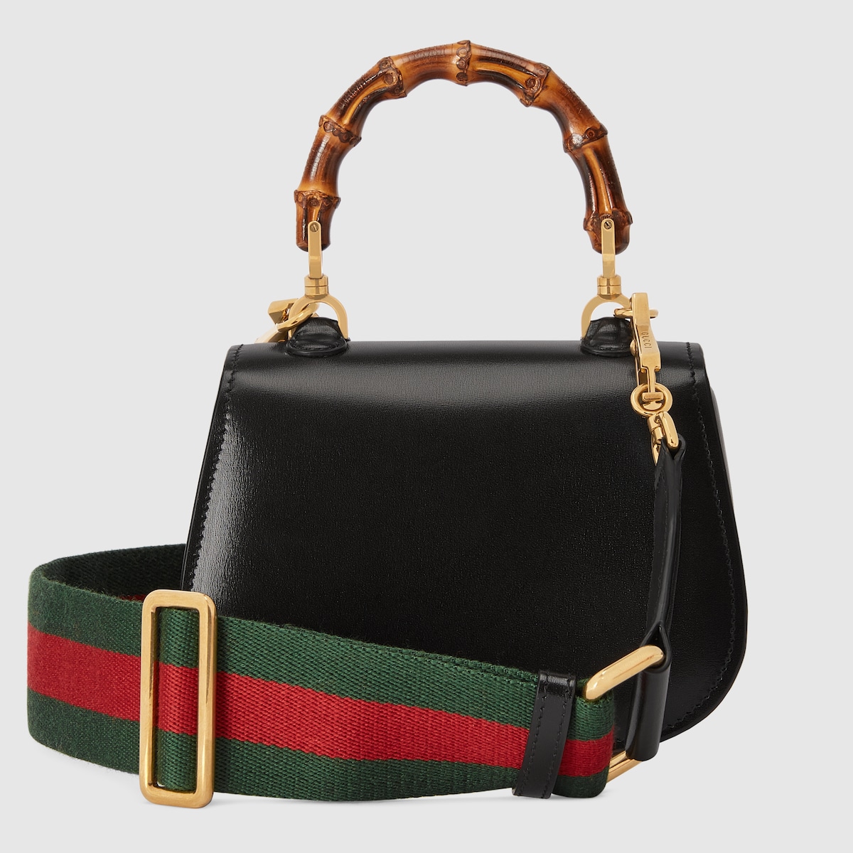 Gucci Bamboo 1947 mini bag in black leather | GUCCI® US