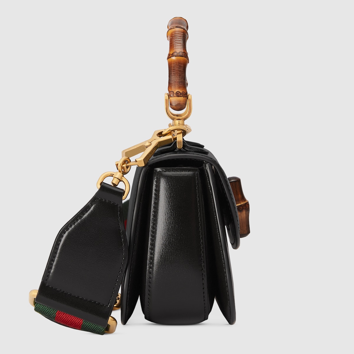 グッチ バンブー 1947〕ミニバッグ ・ブラック レザー | GUCCI公式