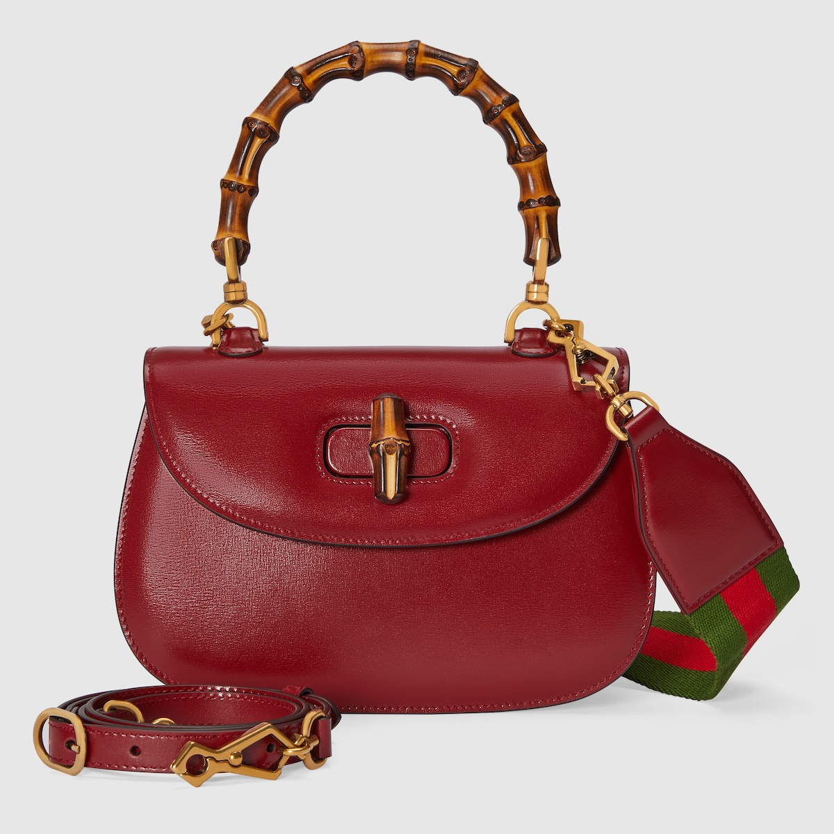 Bolso Gucci Bamboo 1947 en piel roja GUCCI ES