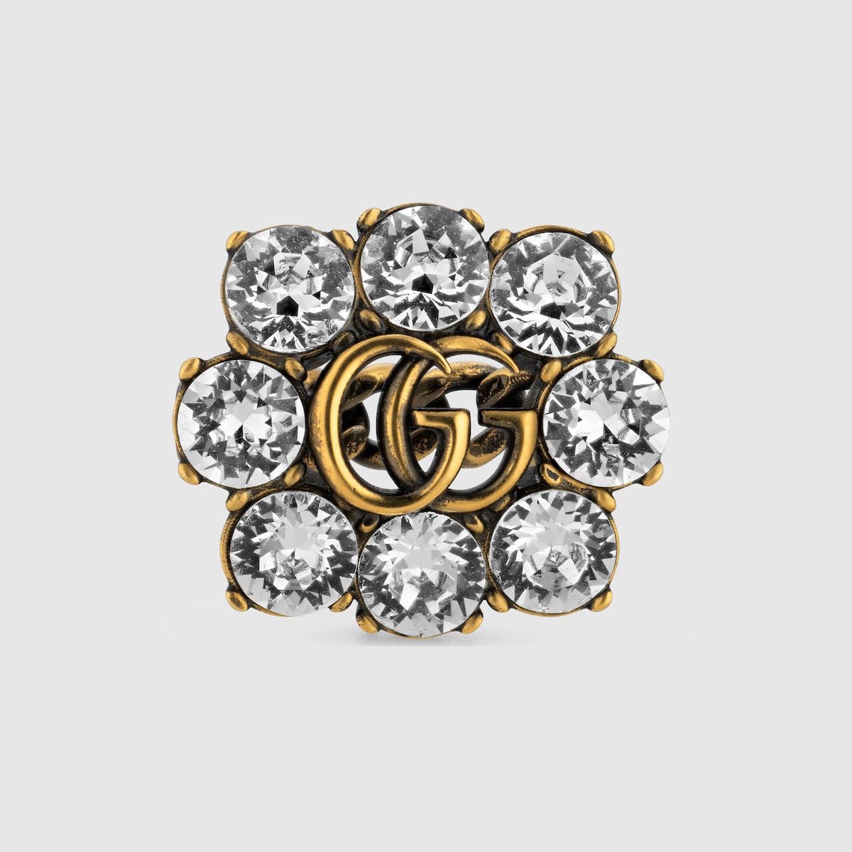 Gucci Silver & Pink Lovelight Ring Gucci