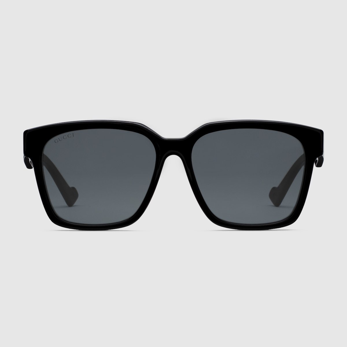 Ｇ Specialized fit square-frame sunglasses in black acetate | GUCCI® US