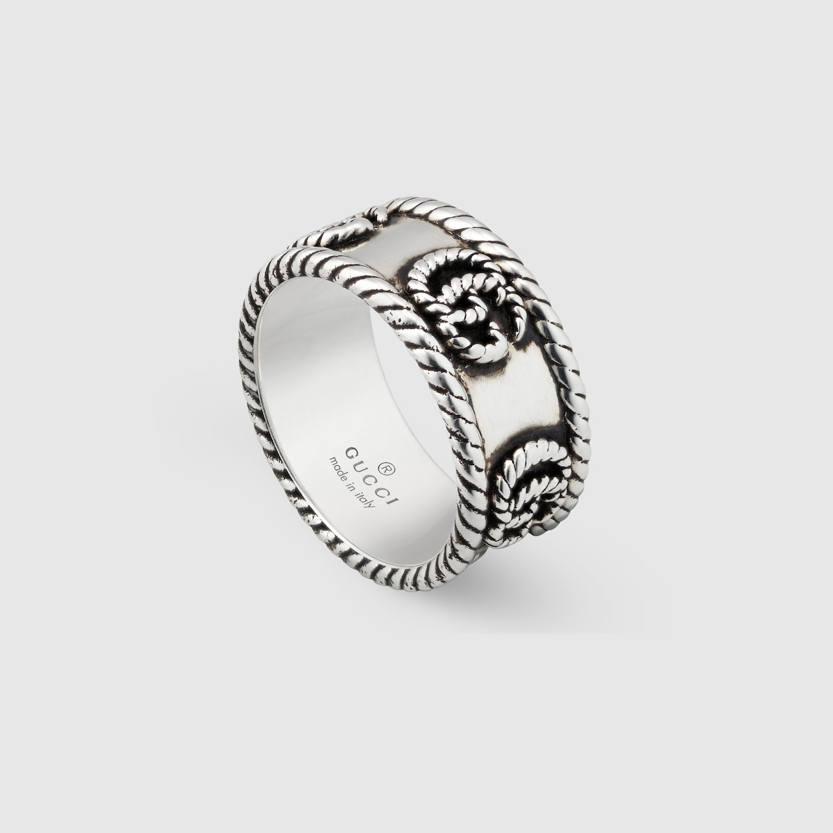 GG Marmont wide ring in 925 sterling silver | GUCCI® US